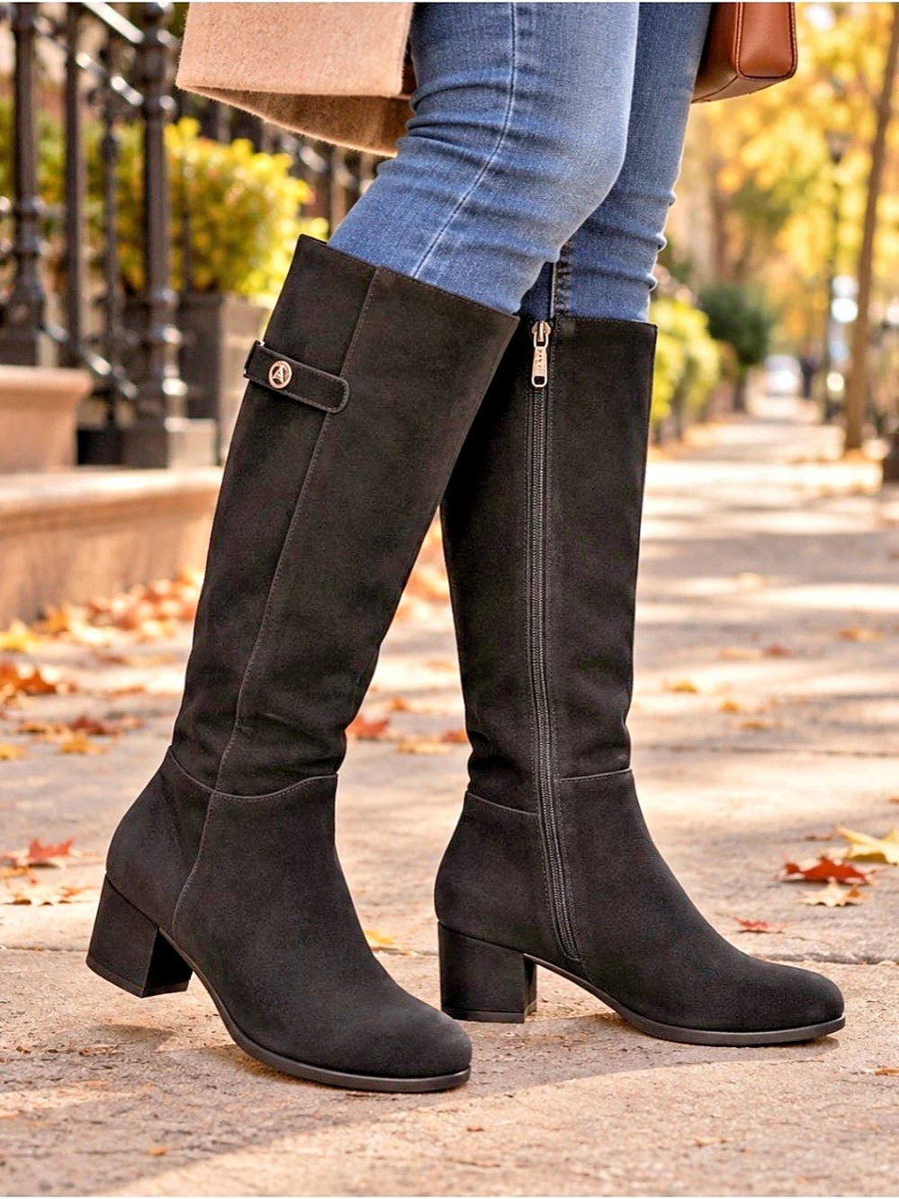 Artica by Browns Black Waterproof Knee High Boots Size 9.5